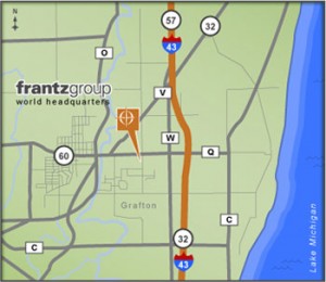 Frantz Group HQ Location Map