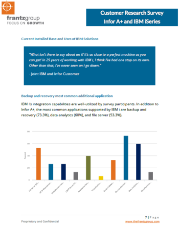 IBM iSeries - Infor Distribution A+ Customer Research Analysis